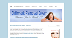 Desktop Screenshot of birthmarkremovalcream.com